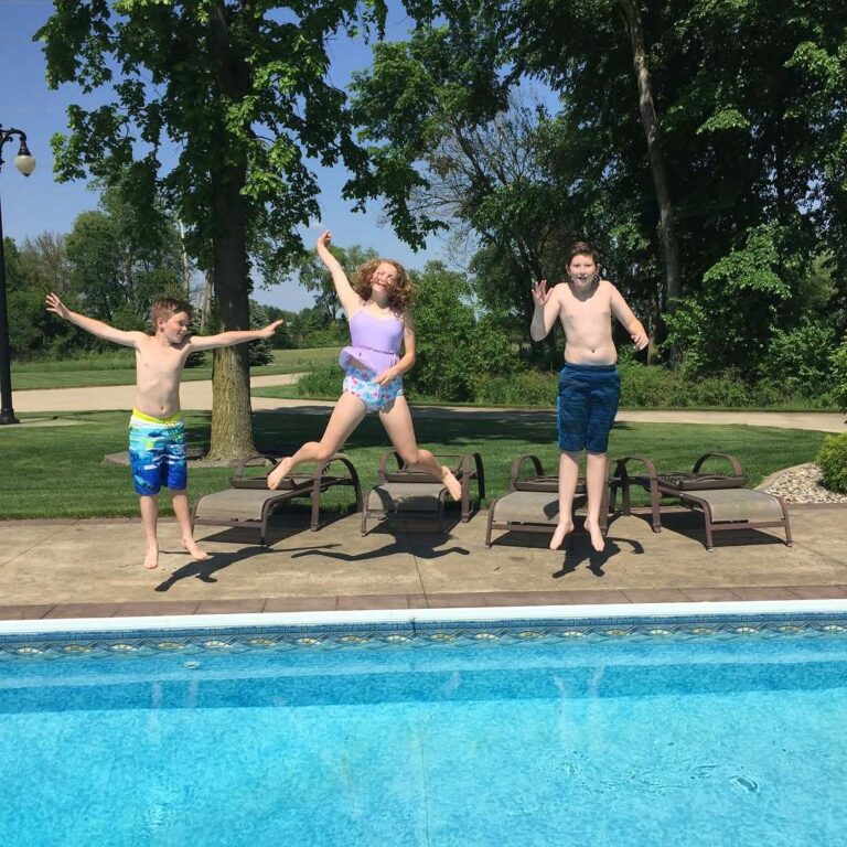 Pool Jumping Fun